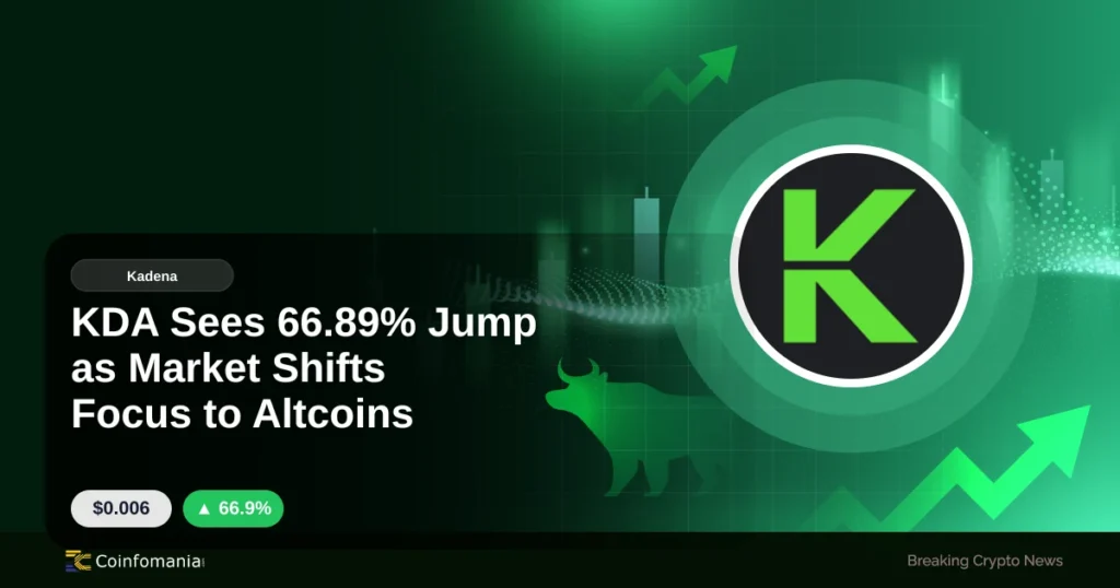 KDA Sees 66.89% Jump as Market Shifts Focus to Altcoins KDA Sees 66.89% Jump as Market Shifts Focus to Altcoins