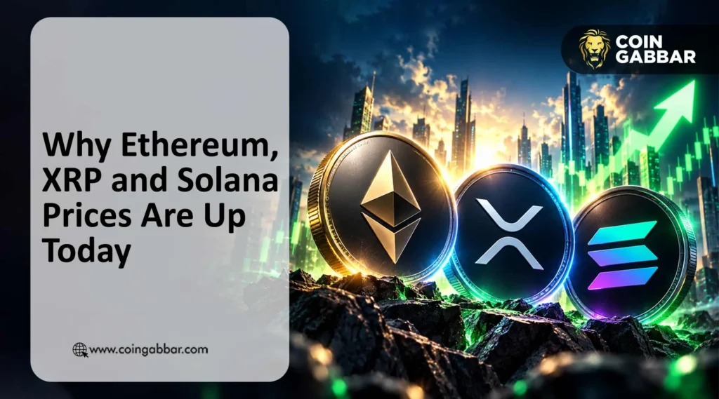 Why Ethereum, XRP and Solana Prices Are Up Today