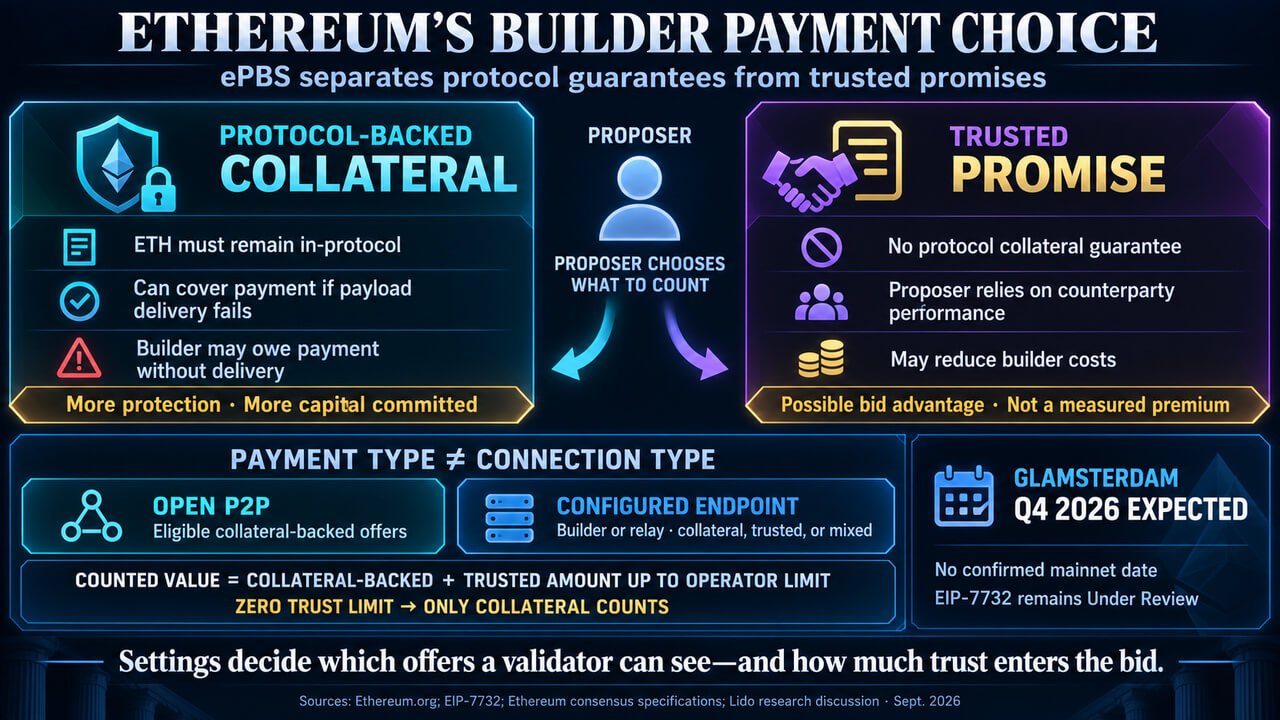 Ethereum's builder payment choice