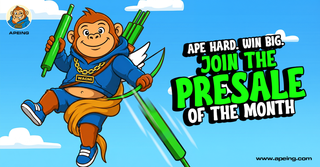 Crypto Price Today Highlights Solana Momentum as Apeing’s New Crypto Presale Stage 3 Almost Sold Out Crypto Price Today Highlights Solana Momentum as Apeing’s New Crypto Presale Stage 3 Almost Sold Out