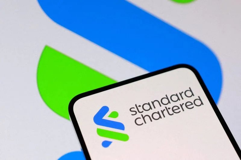 Illustration shows Standard Chartered logo