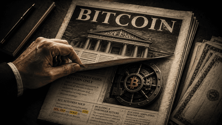 Remixpoint sells ETH SOL XRP and DOGE to focus on Bitcoin