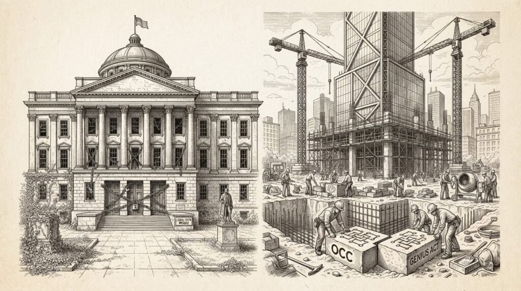 What Happens When Congress Doesn’t Show Up: The Institutional Crypto Buildout Is Already Underway What Happens When Congress Doesn’t Show Up: The Institutional Crypto Buildout Is Already Underway