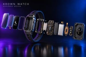 Krown Watch Exploded View