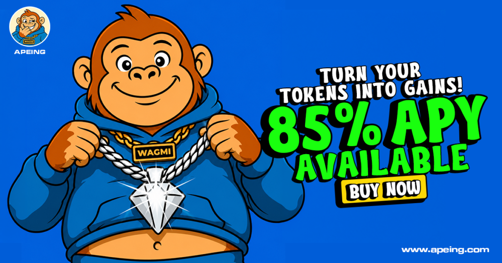 Apeing’s New Crypto Presale Enters Stage 3 in 6 Hours of Launch at $0.0004 as Bitcoin Trades at $79K Apeing’s New Crypto Presale Enters Stage 3 in 6 Hours of Launch at $0.0004 as Bitcoin Trades at $79K