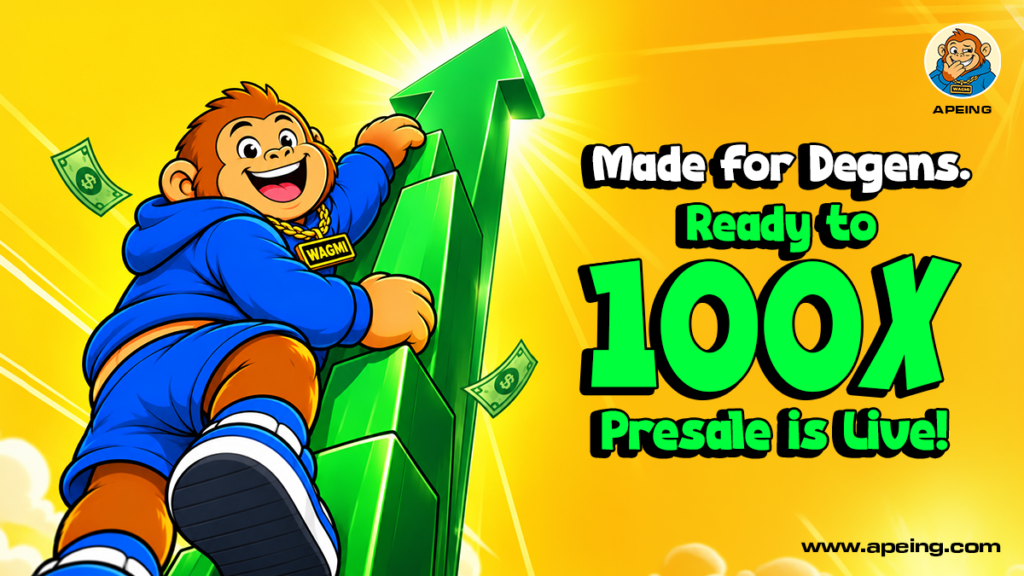 APEING Crypto Presale Opens Stage 4 at $0.0005 as Token Sales Reach 445M and Bitcoin Slips to $77,800 APEING Crypto Presale Opens Stage 4 at $0.0005 as Token Sales Reach 445M and Bitcoin Slips to $77,800