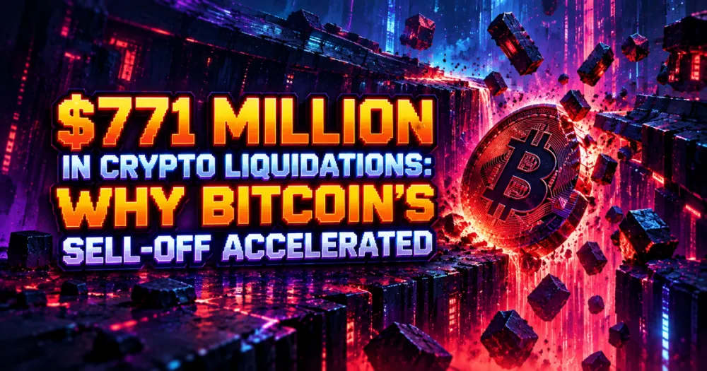 $771 Million in Crypto Liquidations: Why Bitcoin’s Sell-Off Accelerated