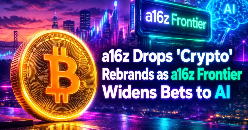 A16z Frontier Rebrand Keeps Crypto in the Strategy A16z Frontier Rebrand Keeps Crypto in the Strategy