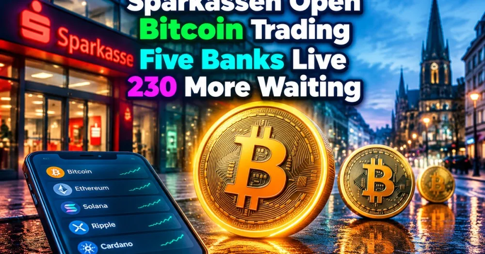 Sparkassen Crypto Trading Launches at Five Banks Sparkassen Crypto Trading Launches at Five Banks