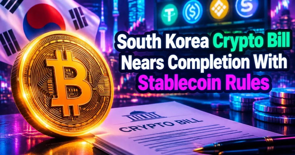 South Korea Crypto Bill Nears Completion South Korea Crypto Bill Nears Completion